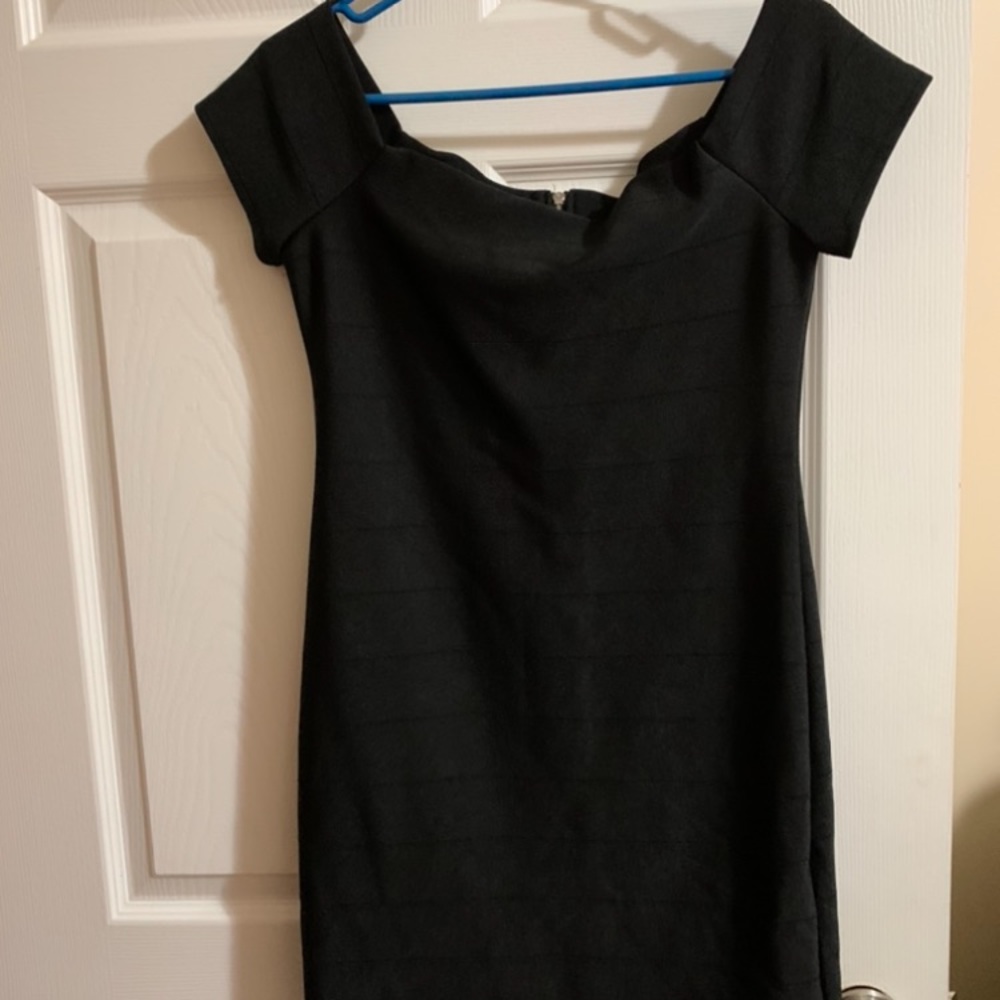 tight black dress